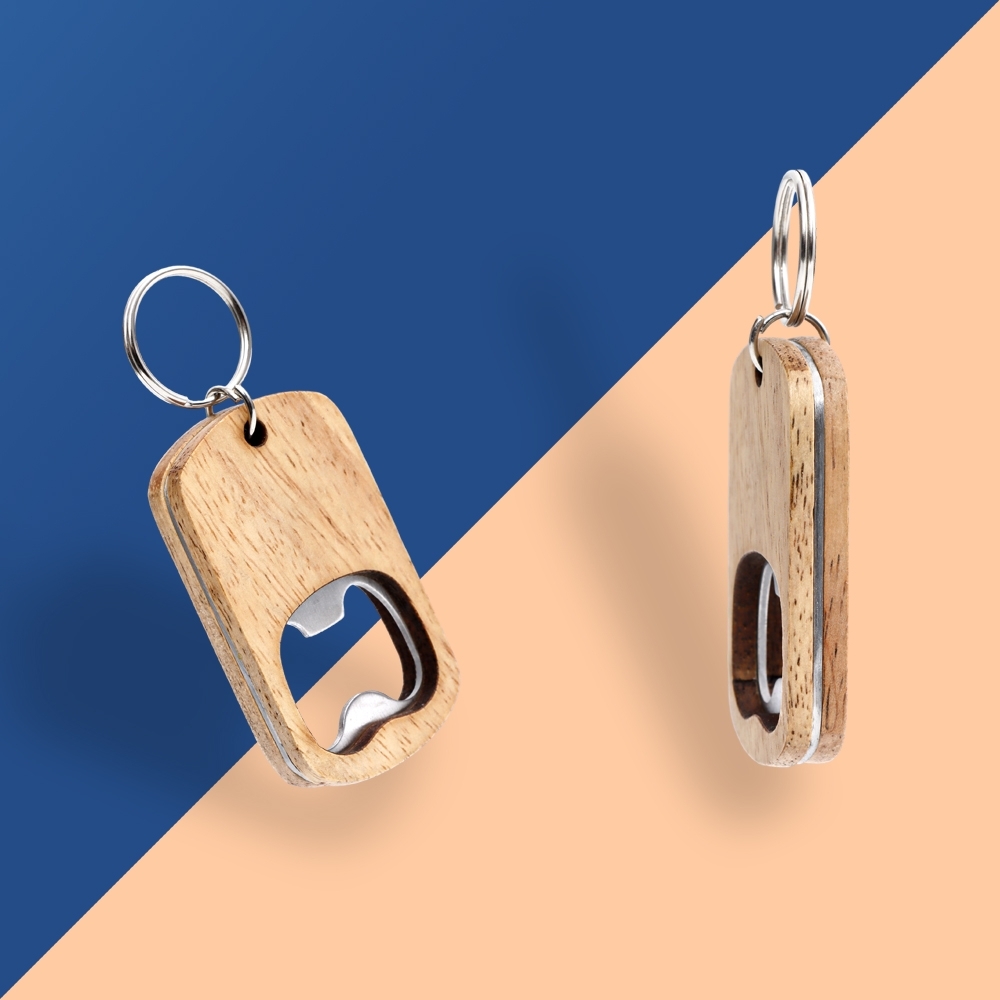 chaveiro de madeira sustentável