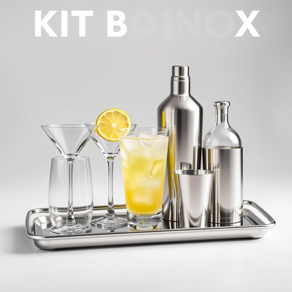 Kit bar inox para profissionais de eventos