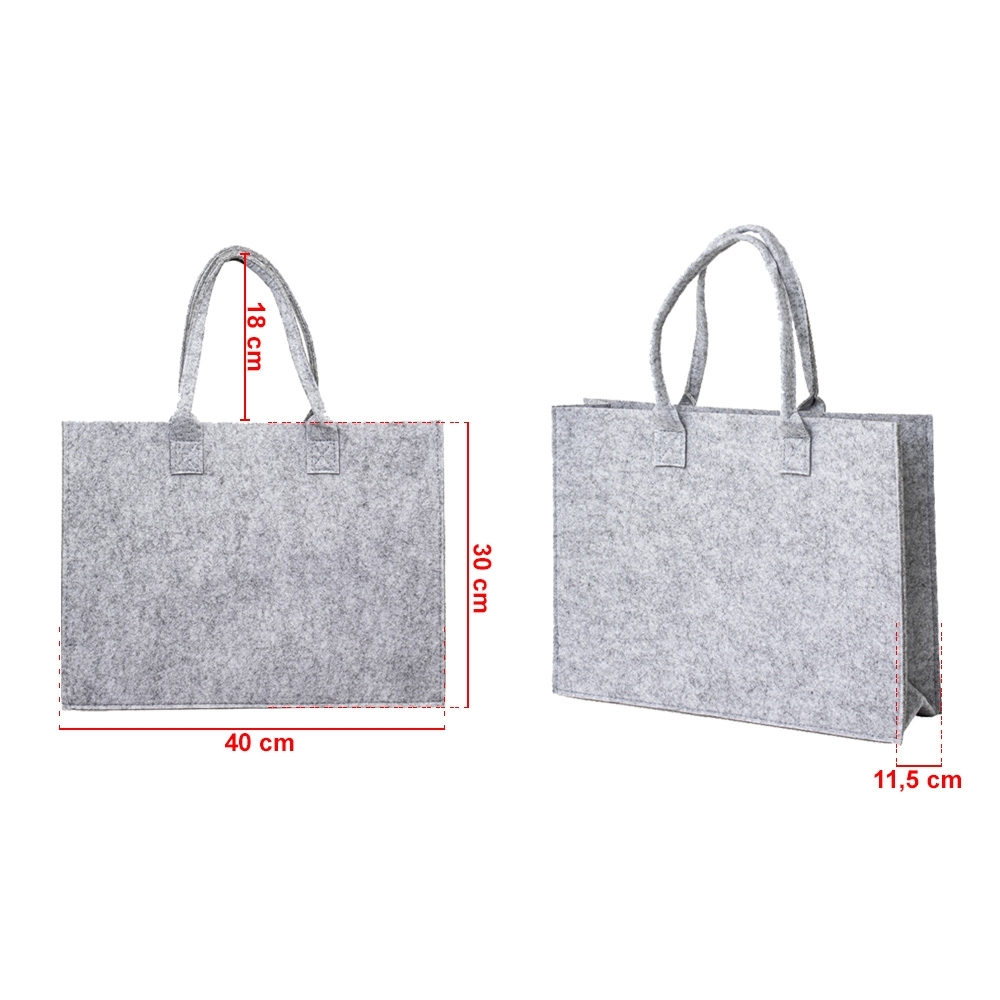 sacolas de feltro com logo